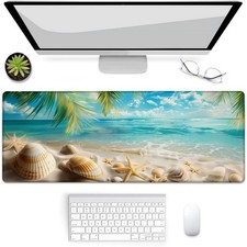 Tropical Beach Gaming Mouse Pad, Mouse Pad, Desk Mat, Non-Slip Rubber Base Mo...
