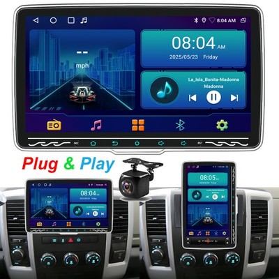 10.1'' Android 14 Car Stereo Radio GPS For 2009-12 RAM 1500/2500/3500 Plug & Play