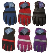 WHOLESALE LOT 12 PAIRS Winter Ski Thermal Insulation waterproof Youth Boy Gloves