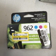 NEW Genuine Authentic HP 962 3-Pack Ink Tri Color New Expired