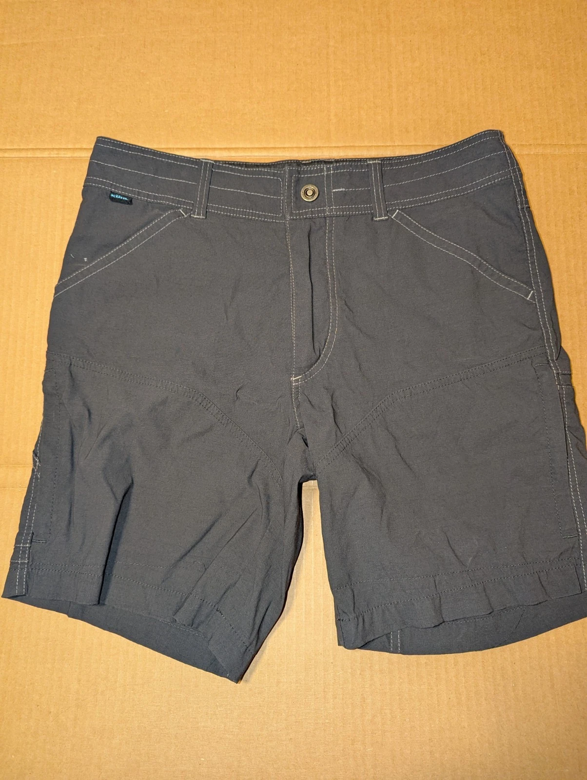 Kuhl Ramblr Hiking Climbing Stretch Shorts. Gray 32 Waist 7" Inseam