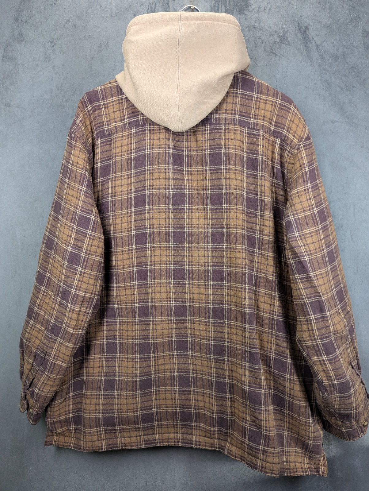 Gander Mountain Guide Series Plaid Sherpa Lined Shirt Jacket XL Oversized USA image 3