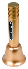 VocoPro CarryOkeBell Bluetooth Karaoke Microphone with Speaker, Gold