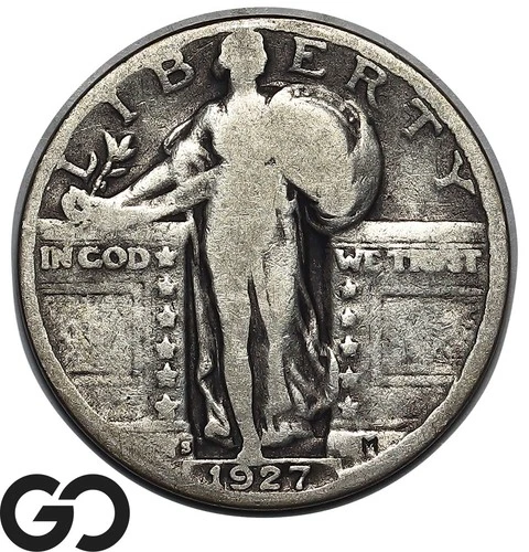 1927-S Standing Liberty Quarter, Better Date San Francisco Issue
