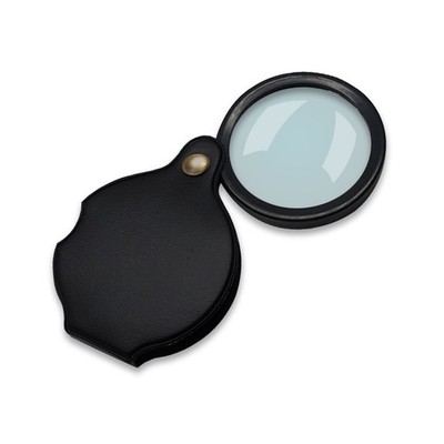 Faltlupe Mini Lupe Taschenlupe 6-fach Leselupe klappbar tragbar 50 mm Echtglas 