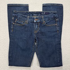 Seven7 Bootcut Jeans Women s 28x32 Blue Y2K Boho Western Stretch Denim