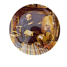 Vintage 1988 Norman Rockwell Decorative Plate Veteran Home Decor Free Shipping