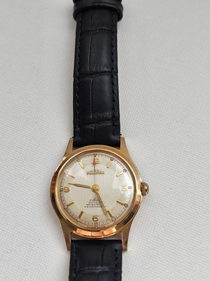 Vintage DELBANA Herrenarmbanduhr   17 Jewels   Incabloc   Swiss Made   vergoldet