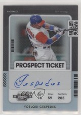 2021 Contenders Prospect Ticket Optic Holo Prizm Yoelqui Cespedes Auto 11pj