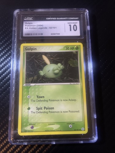 Gulpin graded CGC 10 for sale on eBay