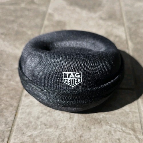 TAG Heuer Black/Charcoal Fabric Watch Travel Storage Pouch Case