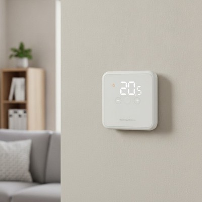Honeywell DT4 Digitales kabelgebundenes Raumthermostat weiß WLAN Fernzugriff
