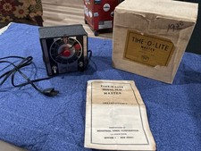 TIME-O-LITE MASTER M-49 Industrial DARKROOM TIMER BOX Instructions Newark NJ