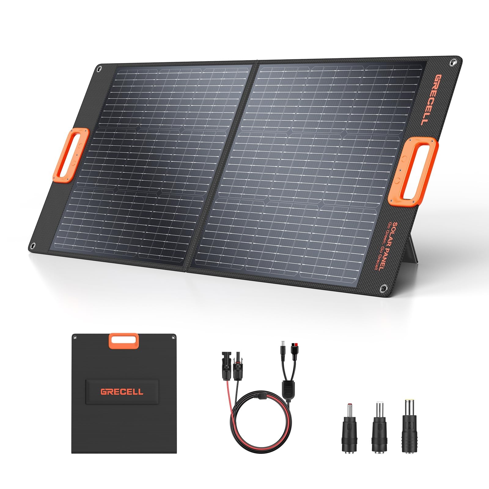 100W Portable Solar Panel for Power Station Generator, 20V Foldable Solar Cel...