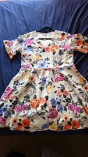 White floral print womes dress. size 18 from Simply Be