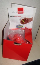 Kuhn Rikon Swiss Pull Chop Manual Food Chopper Hand Pull Cord BRAND NEW OPEN BOX