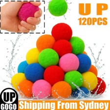 UP120PCS Reusable Water Balloon Reusable Water Balloons for Outdoor Toys Soft AU