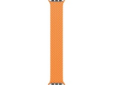 APPLE WATCH BRAIDED SOLO LOOP 45MM - SIZE 11 - BRIGHT ORANGE