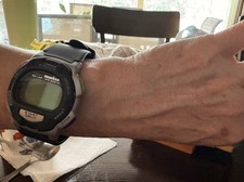 Timex Ironman Triathlon Shock Digital Watch Black/Silver Tone, 30 Lap, 200M