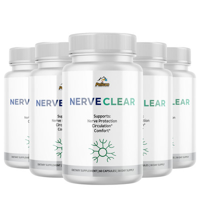Nerve  Clear- Brain Support- 5 Bottles- 300 Capsules