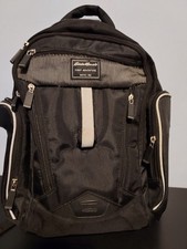 Eddie Bauer Black First Adventure Backpack Diaper Bag Waterproof Insulated GUC