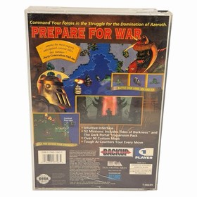 WarCraft II: The Dark Saga (Sega Saturn, 1997) Authentic Disc & Case Tested