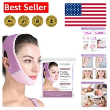 Comfortable and Effective Face Slimmer Chin Strap - One Size Fits All in Purple