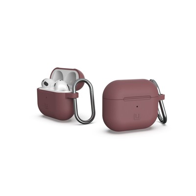 [U] by UAG Airpod Case Purple Aubergine (3rd Gen, 2021) Silicone Protective Dot