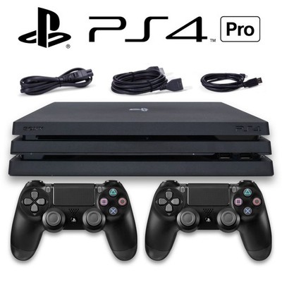 PlayStation 4 PS4 Konsole Pro 1TB + 2 ORIGINAL DualShock Controller   