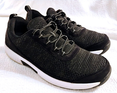   Orthofeet 619 Lava Athletic Comfort Shoes Sneakers Black Men's Size 12 D