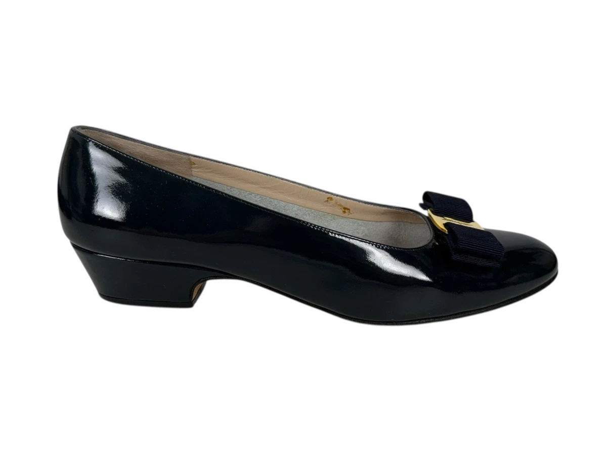 Salvatore Ferragamo Vara Pump Patent Leather Heels for sale  display picture 1