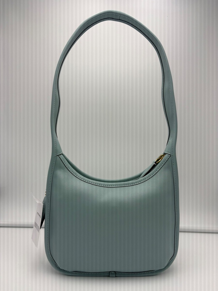 NWT Limited Edition Coach Curve Zip Bag in Light Blue Glovetanned