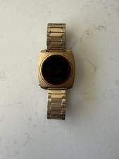 Vintage Helbros(?) Mercury(?) Red LED Digital Quartz Wristwatch UNTESTED ‘AS-IS’