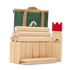 Kubb Yard Game Set - Viking Chess Outdoor Clash Toss - Burlywood - Outdoor Game