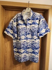 The Days Catc Aloha Hawaiian Camp Collared Shirt. 2 Pocket Vented Vintage Men's 