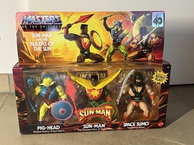 MotU Origins Sun-Man Rulers Of The Sun 3 Pack Masters Of The Universe He-Man