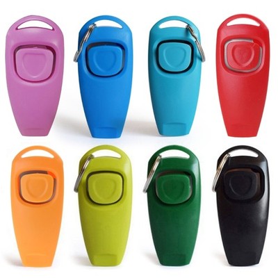 Dog Training Clicker Whistle Combo Durable Pet Training Clickers for Horses