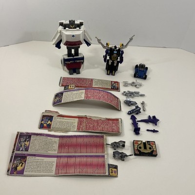 Mixed Lot of G1 Transformers Parts, Accessories, Stat Cards, Figures *READ*