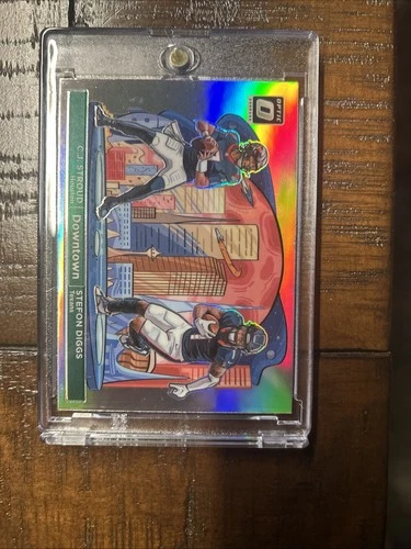 2024 Donruss Optic CJ Stroud Stefon Diggs Dual Downtown Texans #5 Case Hit SSP