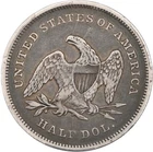 1839 50C Liberty Seated 1/2 Dollar PCGS Gold Shield VF25 Key PQ Early Type Coin