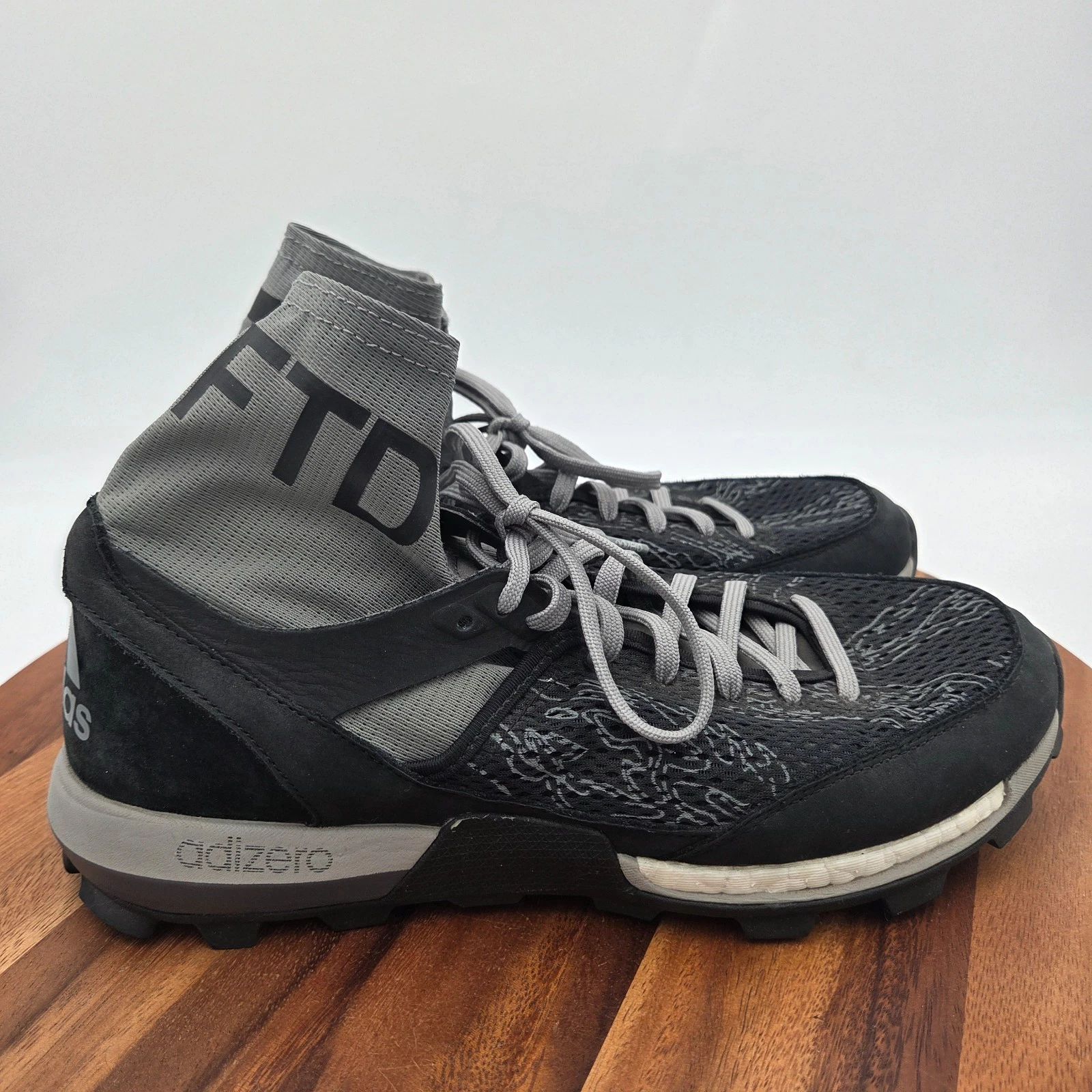 Size 8.5 - Undefeated x Adidas Adizero XT Boost Shift Grey Men's Trail Shoes