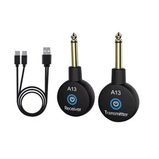 1 Set Wireless Guitar System Converter Transmitter Receiver For Guitar Bass