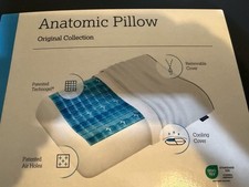 Anatomic Cooling Gel Pillow   Dual-Height Cervical Spine Support, Memory Foam...
