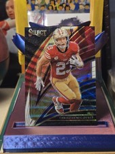 2025 Panini Select /249 Christian McCaffrey Club Level TriColor Prizm #218 49ers
