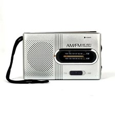 Portable AM FM Mini Radio Emergency Pocket Radio Speaker Battery Operated Travel