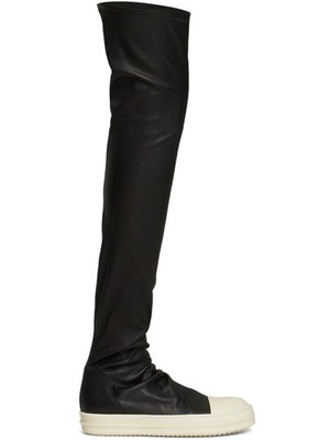 Rick Owens - Women - 20mm Classic Bumper leather boots - Black/Milk