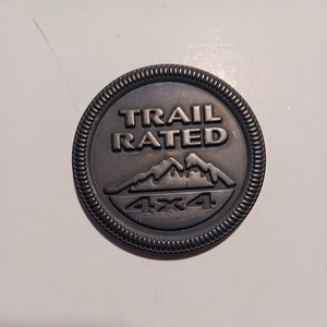 Jeep Wrangler & Liberty TWO 2 Arctic blue nameplate emblem badge NEW