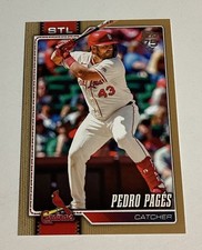 2026 Topps Series 1 PEDRO PAGES Gold Parallel Card 1867/2026 #280 Cardinals