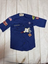 Cub Scout Shirt W/ Patches, Badges, Beads,  Pins Boy Scouts Of America