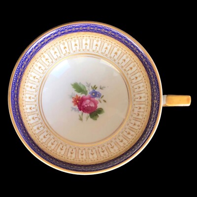 Vintage ROYAL BAYREUTH Gold Trim Floral Tea Coffee Cup Only - Germany